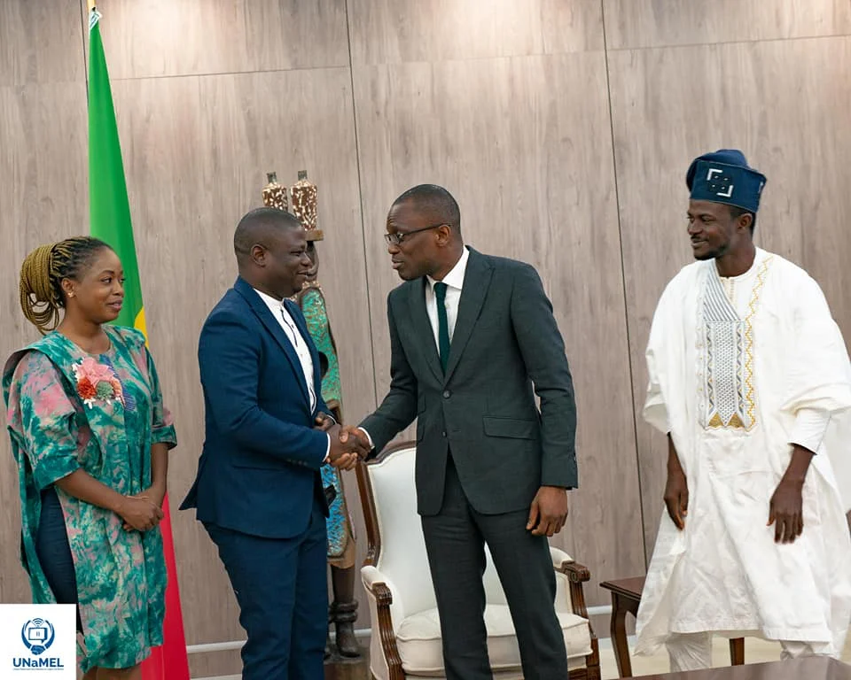 Média en ligne au Bénin : Olushegun Adjadi Bakari rencontre le bureau de l’UNaMEL-Bénin